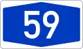 Bundesautobahn 59 number.svg