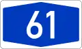 Bundesautobahn 61 number.svg