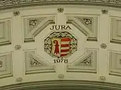 The coat of arms of the canton has been added to the side of the dome in the Federal Palace in Bern.