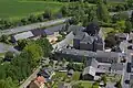 Aerial view, lower castle in foreground