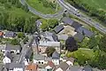 Aerial photograph, upper castle in foreground