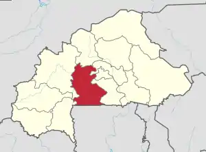 Location in Burkina Faso