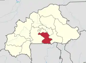 Location in Burkina Faso