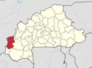 Location in Burkina Faso