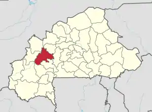 Location in Burkina Faso