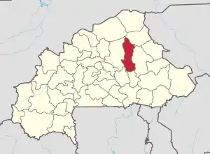 Location in Burkina Faso