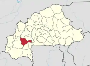 Location in Burkina Faso