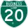 Business Interstate 20-D marker