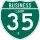 Business Interstate 35-E marker