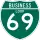 Business Loop Interstate 69 marker