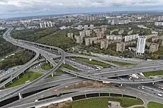 MKAD interchange with Moscow–Saint Petersburg motorway