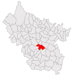 Location within Buzău County