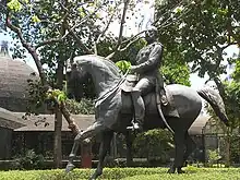 The original Kala Ghoda statue.