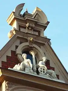 allegories on the gable