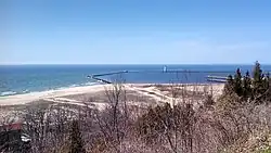 Lake Michigan from Elberta Bluffs