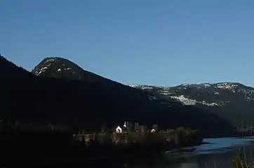 View of the church from a distance.