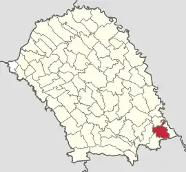 Location in Botoșani County