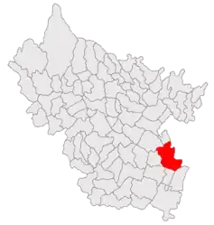 Location in Buzău County