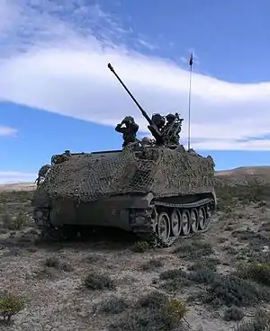 GAI-B01 with single KAA mounted on a M113