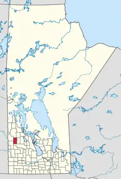 Location of the Grandview Municipality in Manitoba