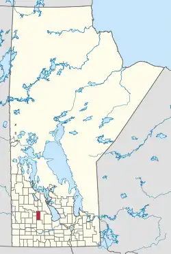 Location of the RM of Rosedale in Manitoba