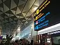 Directional signage at the departure area of Terminal 3