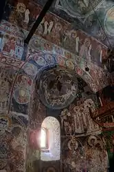 Frescoes in the church.