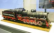 Scale model of a Russian locomotive class E