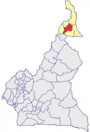 Department location in Cameroon