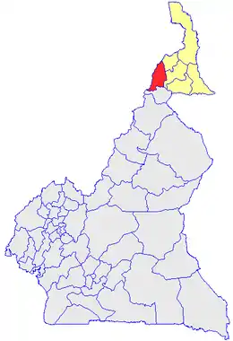 Department location in Cameroon