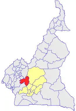 Department location in Cameroon