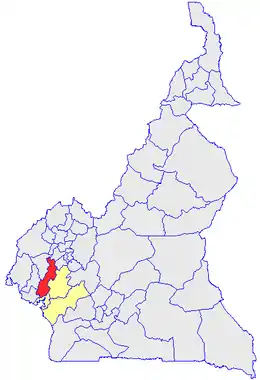 Department location in Cameroon