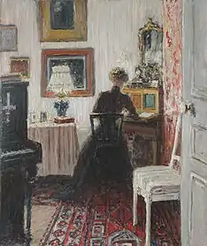 Lady in Parisian Interior