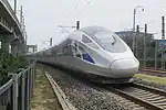 CR400AF prototype testing in the National Railway Test Center, Beijing