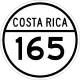 National Secondary Route 165 shield}}