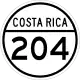 National Secondary Route 204 shield}}