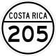 National Secondary Route 205 shield}}