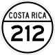 National Secondary Route 212 shield}}