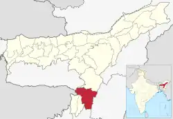 Location in Assam