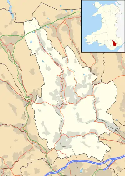 Ysbyty Ystrad Fawr is located in Caerphilly