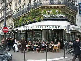 Image 46The Café de Flore in Paris is one of the oldest coffeehouses in the city. It is celebrated for its famous clientele, which included high-profile writers and philosophers. (from Coffeehouse)