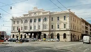 Exterior of the station building.