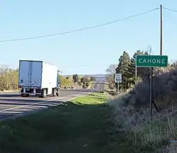 Entering Cahone from the south on U.S. Highway 491