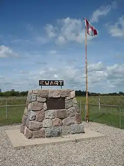 Cairn commemorating Ewart