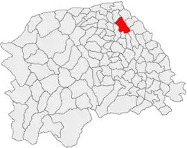 Location in Suceava County