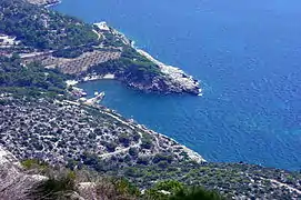 Cala Lladó is the islet's tiny natural harbor