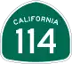 State Route 114 marker