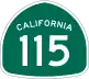 State Route 115 marker