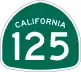 State Route 125 marker