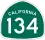 State Route 134 marker